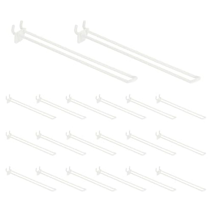 uxcell 20 Pcs Pegboard Hooks 10 Inch Durable Plastic Pegboard Display Hooks - size: 10 Inch