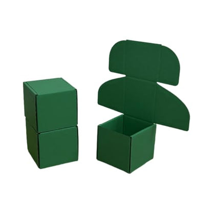 30 Pack 4x4x3.5 in Hunter Green Shipping Boxes - color: Hunter Green, size: 4x4x3.5 in