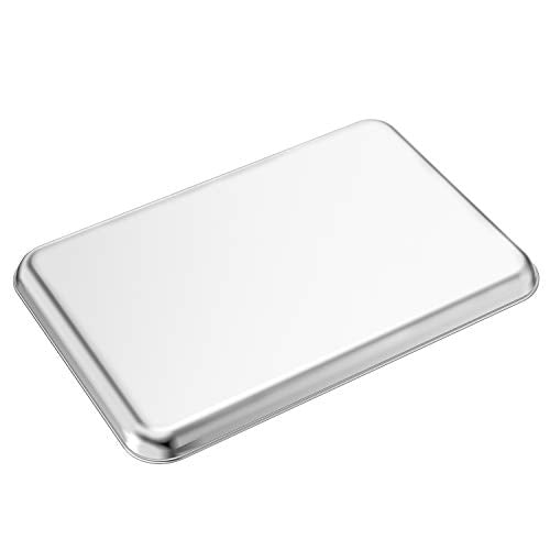 Baking Sheets Set of 2, Bastwe 20 inch Stainless Steel Bakeware Baking Pans, Healthy & Nontoxic & Rustproof & Easy Clean & Dishwasher Safe - size: 20 inch