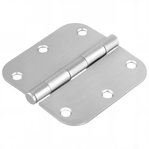 KEILEOHO 12 Pack 3.5 Inch Stainless Steel Door Hinges, Heavy Duty Brushed Nickel Door Hinges, Non-Removable Pin, for Home and Commercial Use