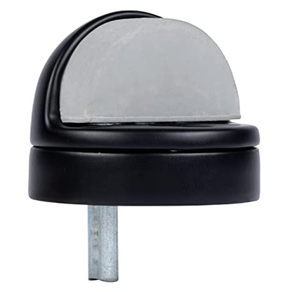 BRINKS Commercial Dome Floor Door Stop with Riser, Matte Black