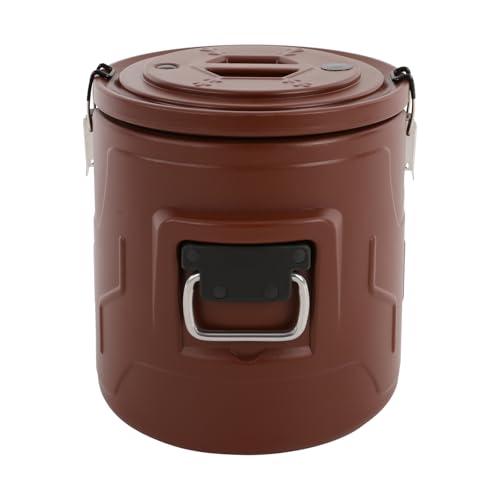 DYNAMI 3.9Gal Insulated Food Container,Hot Soup Transport Container Brown - color: Brown, size: 3.9 Gal