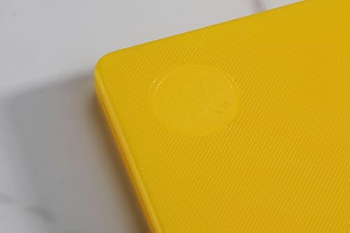New Star Foodservice 12" x 18" Yellow Cutting Board - color: Yellow, size: 18"L x 12"W