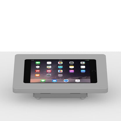 VidaMount Light Grey Enclosure and Fixed Tilted 15° Desk/Surface Mount [Bundle] Compatible with iPad mini 1/2/3 - color: Light Grey, size: iPad Mini 1/2/3