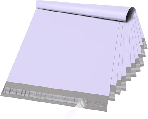 Metronic Poly Mailers 12x15.5 50PC Shipping Bags for Clothing Lilac Purple - color: Lilac Purple, size: 12x15.5 50PC