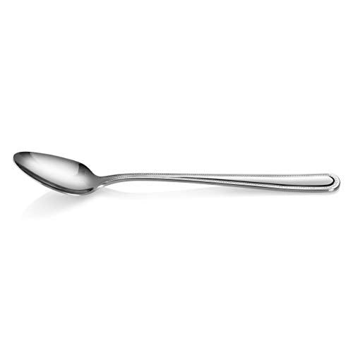 New Star Foodservice Bead Pattern Stainless Steel Serving Spoon, 7.8-Inch - size: Serving Spoon (7.8-Inch)