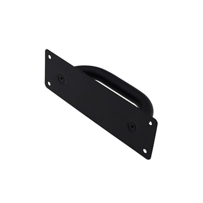 Pull and Push Plate Door Handle, Stainess Steel Door Handle Pull Plate,Black Door Pull Plate with Handle for Barn Sliding Commercial Wooden Composite Fire Door,7.87 * 1.77''2 PCS - size: 200*45mm/7.87*1.77'' Black