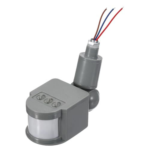 Outdoor Motion Sensor, Infrared PIR Motion Detector - Grey - color: Grey, size: 0.4" Hole