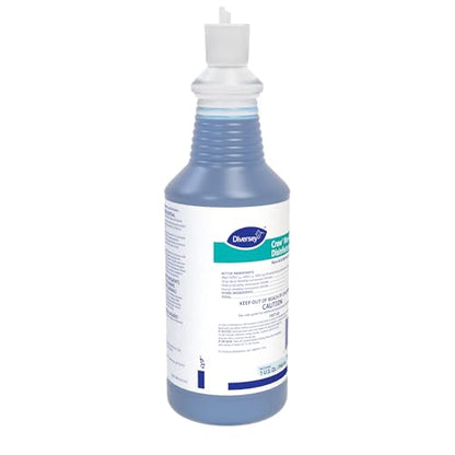 CREW Diversey 100925283 Neutral Non-Acid Bowl & Bathroom Disinfectant, 32 oz Squeeze Bottle, 12/CT - size: 32 Fl Oz (Pack of 12)