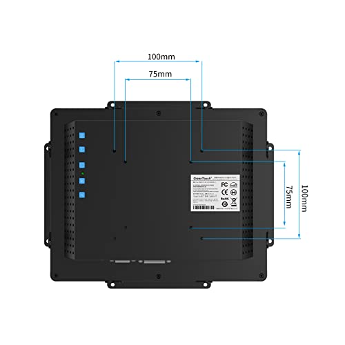 GreenTouch 10.4 inch 10 Points Front Waterproof Industrial Open Frame PCAP Touch Screen LCD Display Monitor 800x600 Black - size: 10.4 in