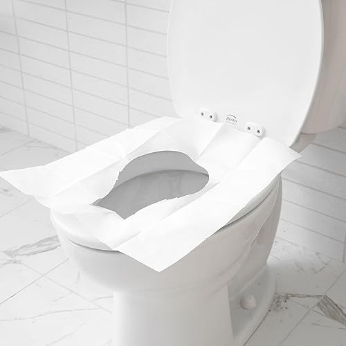 40 Pcs XL Extra Large & Thick Disposable Toilet Seat Covers Outdoor Travel Porta Potty (40)