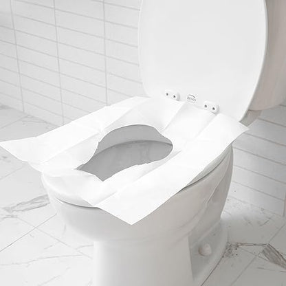 40 Pcs XL Extra Large & Thick Disposable Toilet Seat Covers Outdoor Travel Porta Potty (40)
