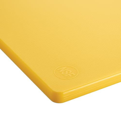 Winco 18" x 24" Yellow Heavy-Duty Plastic Cutting Board (Set of 6) - color: Yellow, size: 18" x 24" x 1/2"