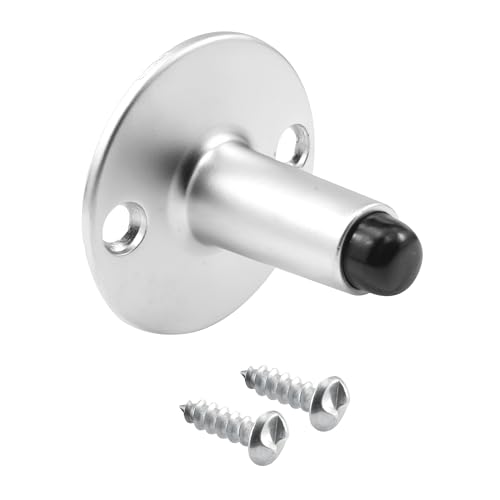 Prime-Line 656-9492 Door Stop, 2 In. Projection, Cast Stainless Steel, Satin Finish (Single Pack)