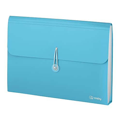 Accordion File Organizer 13 Pocket Expanding File Folder with Labels, Accordion File Organizer Letter Size Letter A4 Paper for Receipts, Bills and Documents 13" x 9.5” –By Enday - color: Blue, size: 13 POCKET