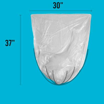 BEIDOU-PAC 16-18-20-30 Gallon Trash Bags, 250 Count Bulk, Clear Plastic Recycling Bags, Multi-purpose Garbage Bags Can Liners for Business Home Kitchen Commercial and Industrial - style: 16-30 Gallon |250 Count