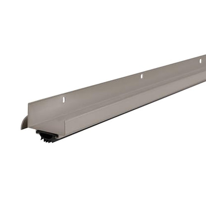 MD Building U-Shape Commercial Screw-on Under Door Seal, Satin Nickel, 36in - color: Satin Nickel, size: 36 in.