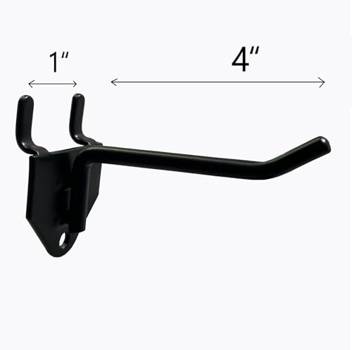 Eastern Tree 30 Packs 4" Metal Pegboard Hooks, Standard Hooks is Fit to Standing Pegboard Display and Pegboard Panels - size: 4-Inch Hooks