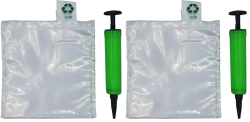 Packing Air Bags, Clear Plastic Inflatable Packaging Protective Bags, Air Inflatable Packaging Bags, 50 Pieces, 6 x 6 Inches (Pack of 2) - size: 6 x 6 Inches (Pack of 2)
