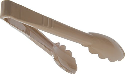 Carlisle FoodService Products Carly Salad Tong, 9" Utility Tong, 12 Pack - color: Beige, size: 9" Utility Tong, style: 12 Pack