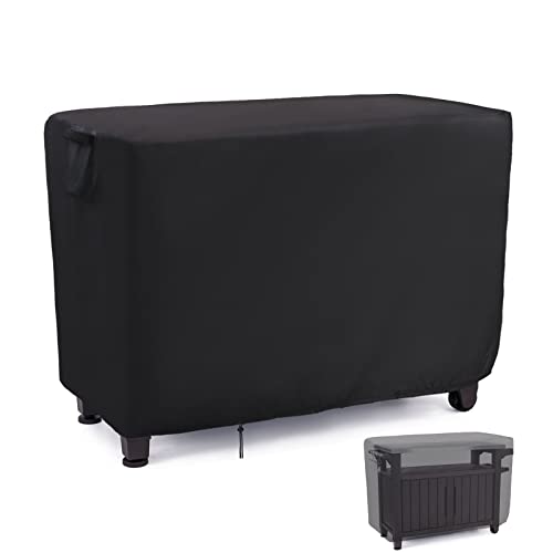 Patio Prep Table Cover for 52 Inch Keter Unity XL Portable Outdoor Table, Waterproof Outdoor Bar Table Cover, for Outdoor Grill Cart Pizza Oven Table - 52 x 22 x 33 Inch - size: 52" x 22" x 36"