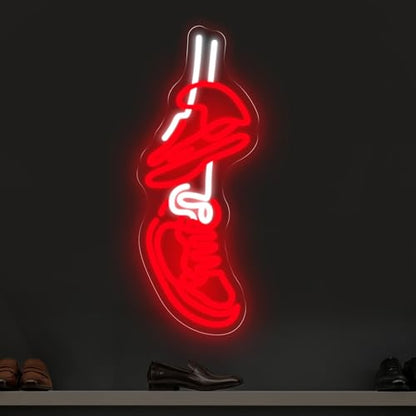 Sneakers Neon Sign For The Ultimate, Shoe LED Light - color: Sneaker-Red