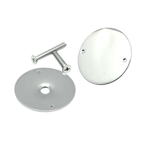 M7 Dummy Mortise Cylinder 1-7/8" | Cylindrical Lockset Cover Plate | Mortise Lock Cylinder Hole Cover | Brushed Chrome - color: Chrome