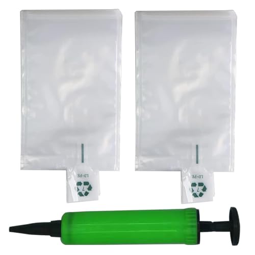 Miupoo Packaging Air Bags,Clear Plastic Inflatable Air Packaging Protector Bag with Free Pump Cushion,Air Cushion Blocking Packaging Bag,4x6 Inches,200 Pieces - size: 4x6×200 Inches