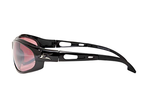 Edge SW111 Dakura Wrap-Around Safety Glasses - color: Rose Mirror, size: One Size, style: Standard