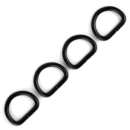 Country Brook Design - Welded D-Rings (3/4 Inch) - color: Black, size: 25 (Pack of 1)