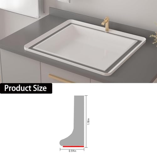 Shower Threshold Water Dam Barrier, Self Adhesive Silicone Waterproof Barrier Bathroom and Kitchen Shower Water Guard for Dry and Wet Separation Caulk Seal Strip Edge Trim (39Inch, Balck) - color: Black, size: 39Inch