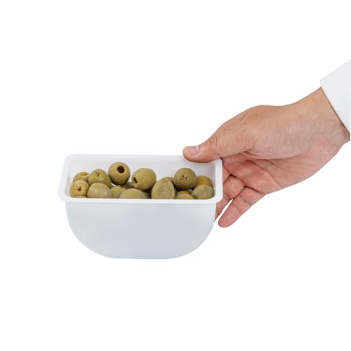 Restaurantware White Plastic Pint Insert, 5.5 x 2.9 x 2.8 In - size: 1 Pint