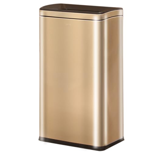 10.4 Gallon Stainless Steel Kitchen Garbage Can, Gold - color: 40L gold