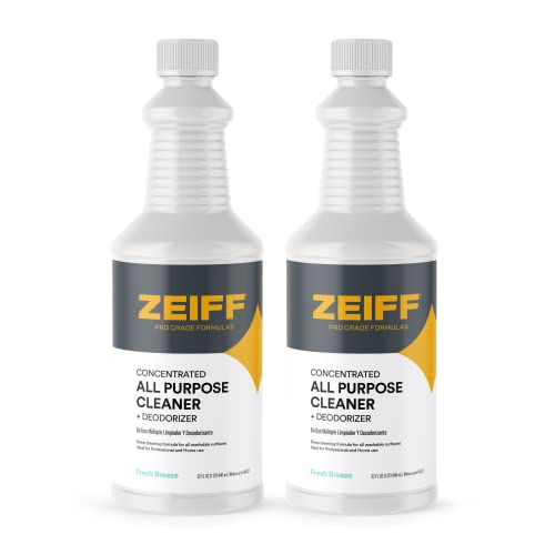 Zeiff Pro-Grade All-Purpose Cleaner & Deodorizer - Deep Cleaning & Odor Eliminating Formula For Professional & Home Surfaces - 32 Ounce Concentrate - Fresh Breeze, 2 Pack - size: 32 Fl Oz (Pack of 2)