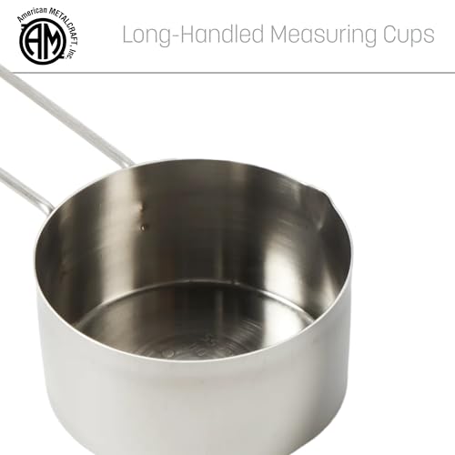 American Metalcraft MCL12 Stainless Steel Measuring Cup, 1/2-Cup - size: 1/2 Cup