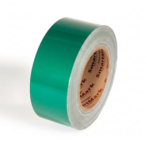 SmartSign Green Floor Marking Tape, 2" Wide x 100' Long Roll, Durable Polyester, Laminated Protection - Non-Abrasive, Adhesive Safety Tape for Warehouses, High Traffic/Forklift Areas, Removable - color: Green, size: 2"