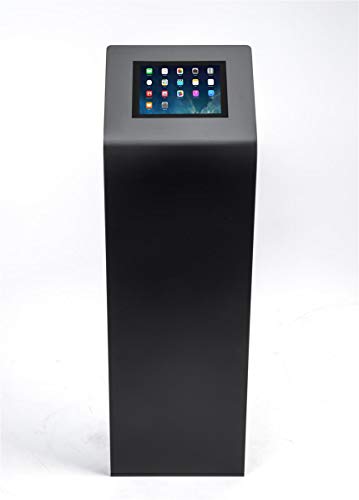 Displays2go Floorstanding Digital Tablet Enclosure, Black, 12.9" - color: Black, size: Up to 12.9” Monitor Size