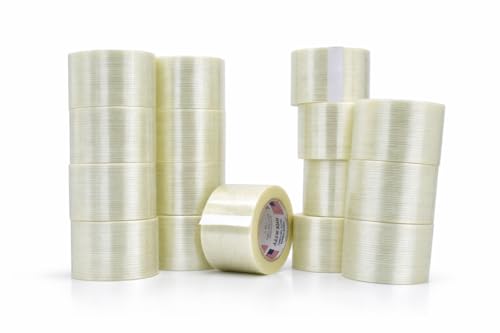 MAT Commodity Grade Fiberglass Reinforced Filament Strapping Tape - 3 in. Wide x 60 yds. (Pack of 16) Filaments Run Lengthwise - size: 16-Roll
