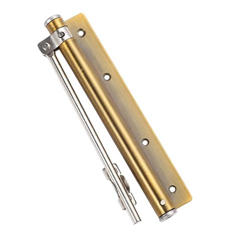 Automatic Door Closer, Adjustable Force and Speed, 120 lb, Gold - color: Satin Gold