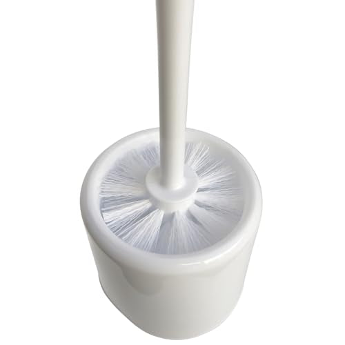 Sparta Toilet Bowl Brush with Caddy, 16 Inch, White