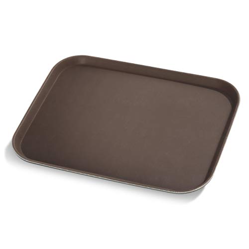 New Star Foodservice Non-Slip Tray, Brown, 14x18-Inch - color: Brown, size: 14-Inch x 18-Inch