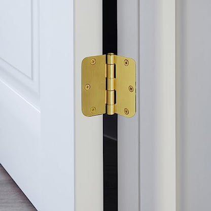 Design House Interior Door Hinge, 3.5", Satin Brass - color: Satin Brass