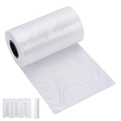 BENECREAT 3000Pcs Air Pillow Cushion Film Roll, Air Pillows for Shipping, Inflatable Cellophane Packing Material, Purse Stuffing, 984ft x4inx7.9in - size: 7.9inch Wide