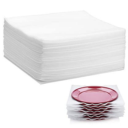 12”x12” Foam Wrap Sheets for Packing Moving Supplies, Cushion Foam Wrap Packing Foam for Dishes, China, Glassware 50 Pack - color: white-1