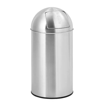 GlowSol Heavy Duty Commercial/Kitchen Trash Can, 70L/18 Gallon Fingerprint-Proof, Stainless Steel Garbage Can with Push Lid, Waste Bin with Removable Inner Bucket for Supermarket Commercial Use