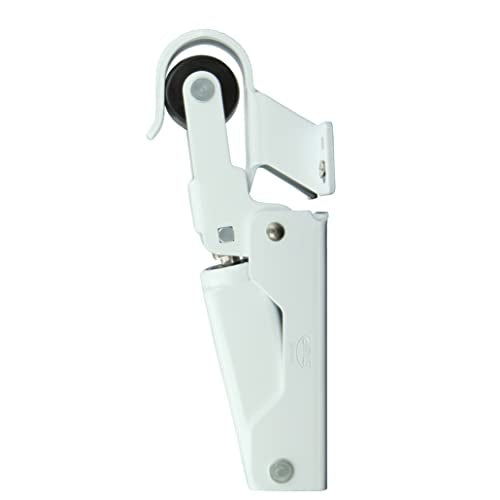 Amig - White Aluminium Hydraulic Retainer for Brake or Door Retaining Maximum Weight 40 kg and 85 cm Width | Anti-Shock Shock Absorber and Carrier | Includes Screws - color: White