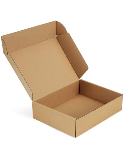 Shipping-Boxes-12x9x3 Inches: 22 Pack-Cardboard-Boxes-for-Packaging, Brown-Shipping-Boxes-for-Packing-Small-Business, Corrugated Box Mailers for Book Shoes Gift Mailing - color: Brown, size: 12x9x3 Inches