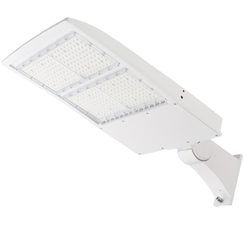 300W LED Parking Lot Light, 5000K 42000LM(140lm/w) LED Shoebox Area Light - Direct Arm Mount, Dimmable Commercial Street Lighting, Surge Protection Built-in, AC100-277V UL Listed - color: Direct Arm Mount, size: 300W(100-277V)