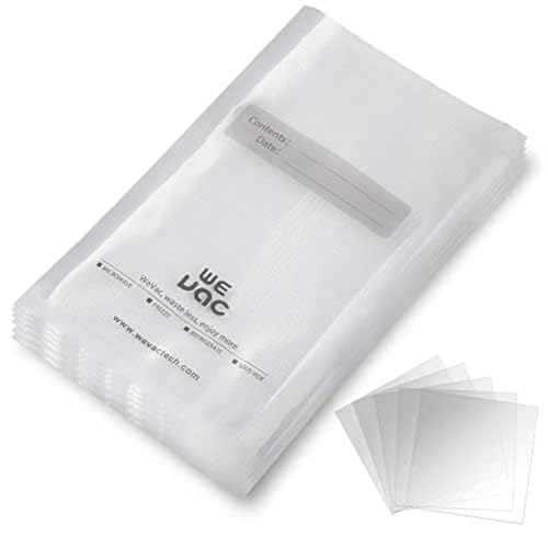 Wevac Vacuum Sealer Bags 8x12" 100 Quart for Food Saver Vacuum Seal machine - size: 8"x12" 100 Count