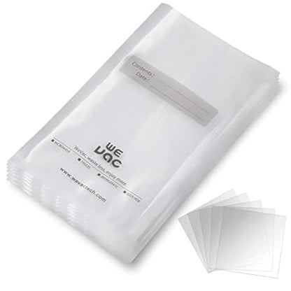 Wevac Vacuum Sealer Bags 8x12" 100 Quart for Food Saver Vacuum Seal machine - size: 8"x12" 100 Count